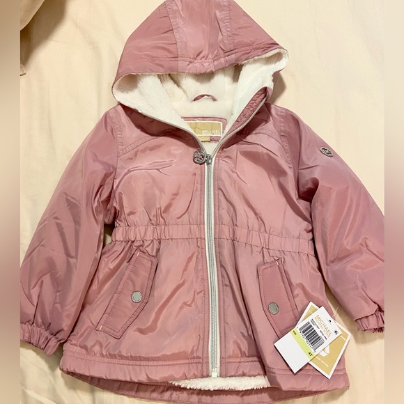 New- never used. Michael Kors Faux fur lined jacket 4T - Picture 1 of 1